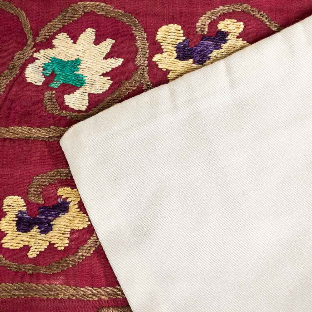 SC714 Uzbek Embroidered Suzani Cushion Cover 38x54cm