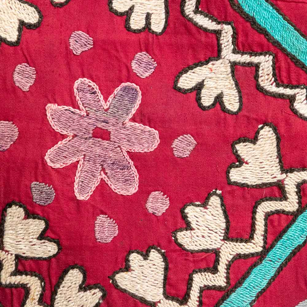 SC719 Uzbek Embroidered Suzani Cushion Cover 30x55cm