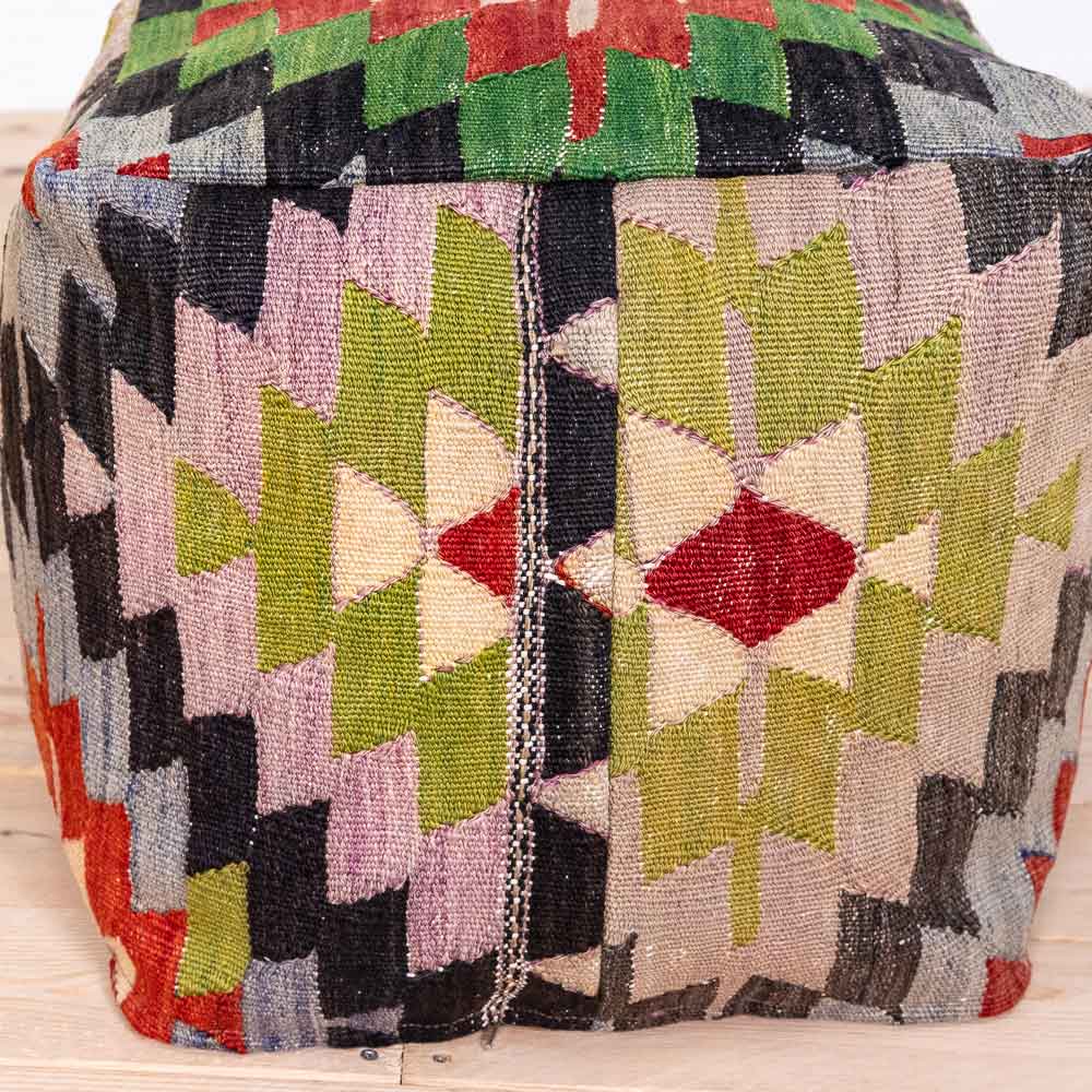 Turkish Kilim Pouf Seat