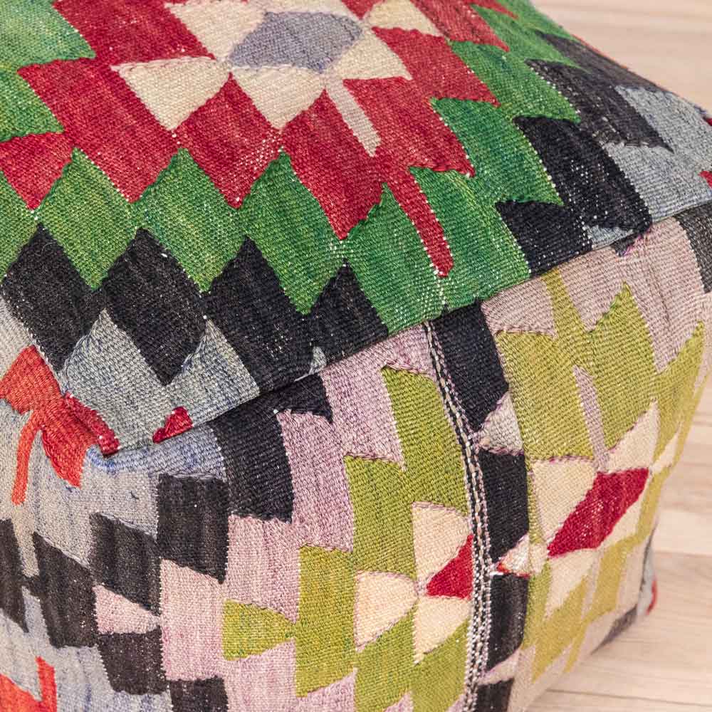 Turkish Kilim Pouf Seat