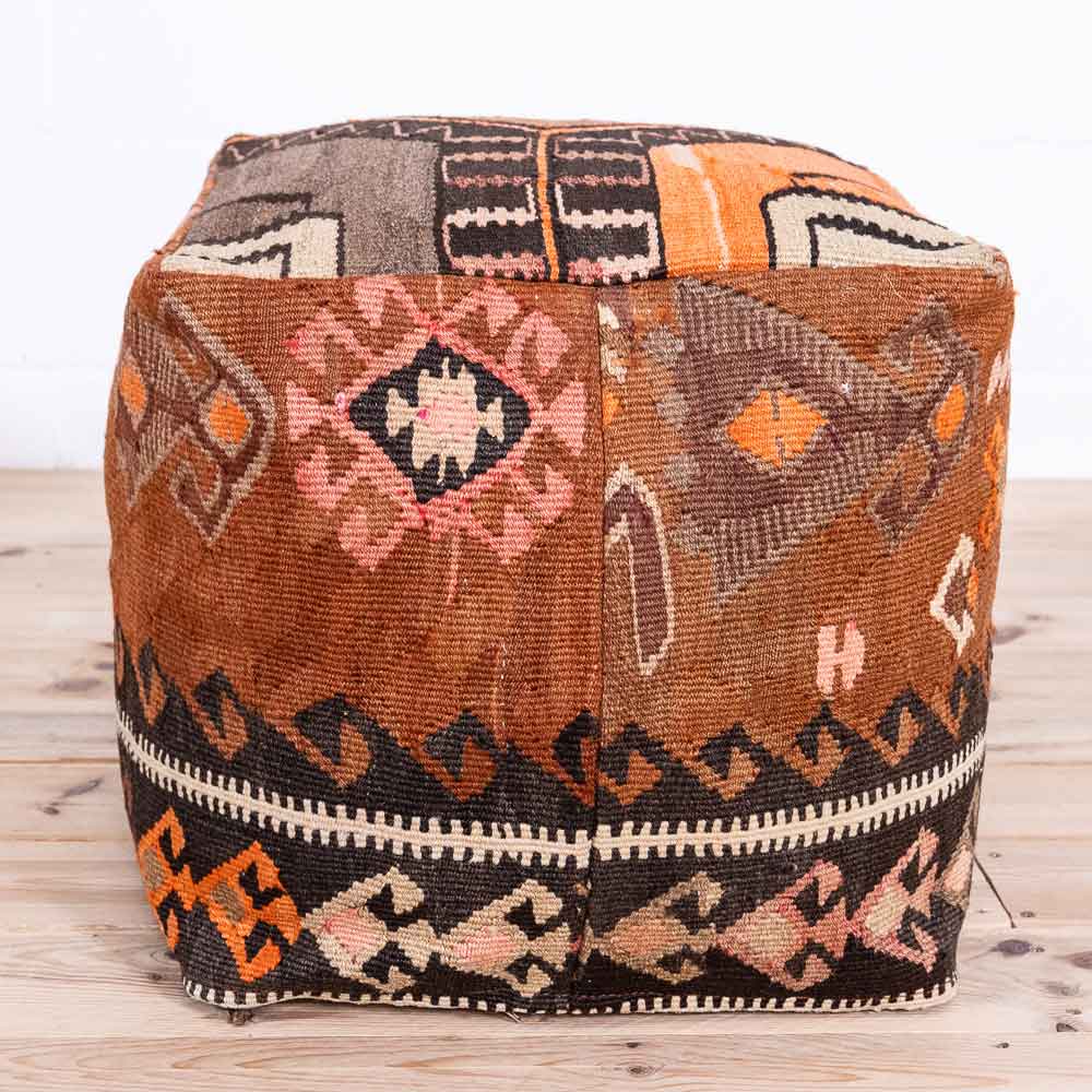 Turkish Kilim Pouf Seat