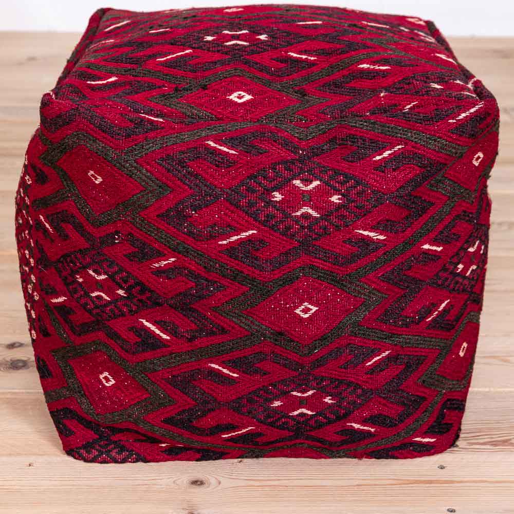 Turkoman Kilim Pouf Seat