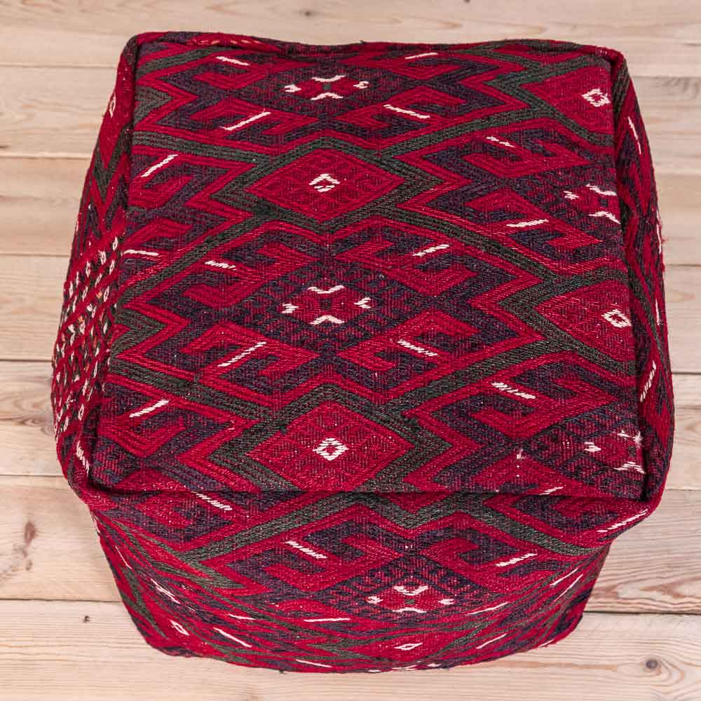 Turkoman Kilim Pouf Seat